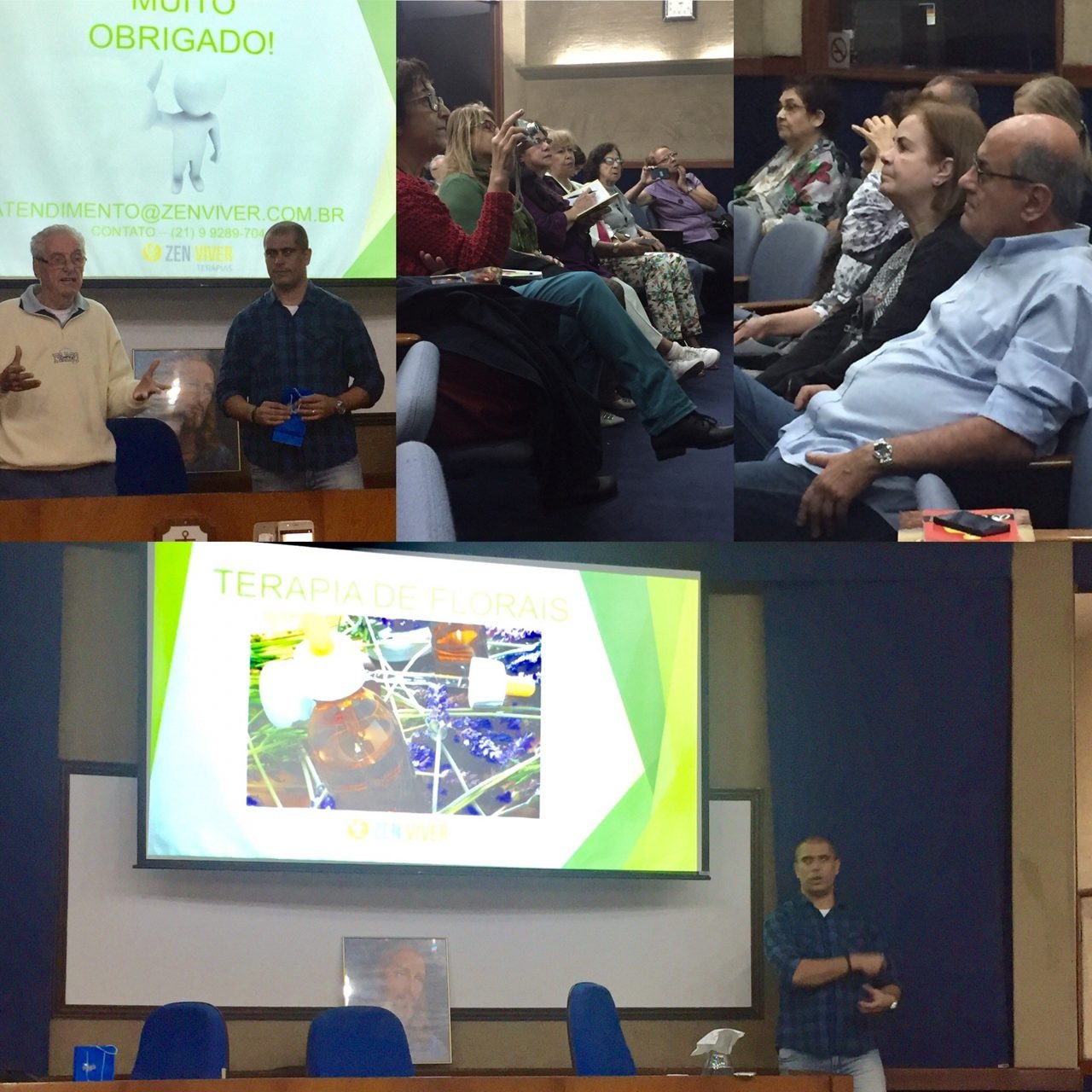 Colaboradores recebendo quick massage em cadeira ergonômica durante evento corporativo, no Rio de Janeiro — serviço de massagem expressa para empresas e SIPAT.
