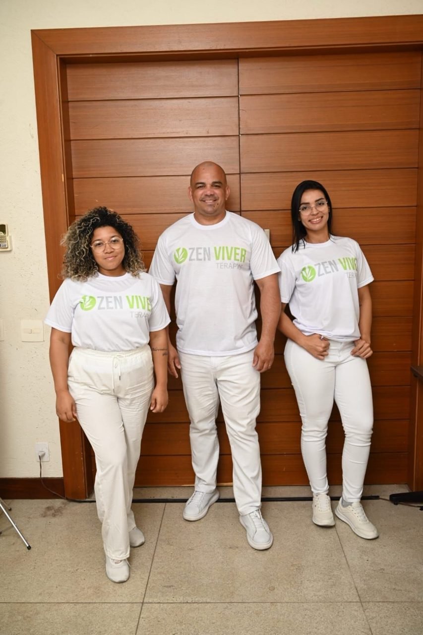 Equipe Zen Viver em atendimento premium de bem-estar em hotel/resort, no Rio de Janeiro — quick massage e spa corporativo para hotéis e resorts.